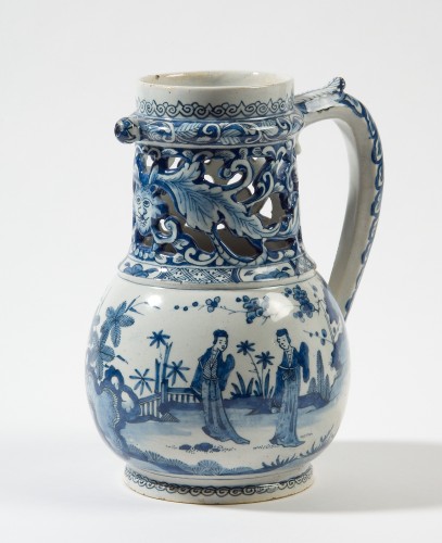 Fopkan met blauwwit chinoiserie decor