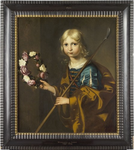Portret van een onbekende jongen in herderskostuum