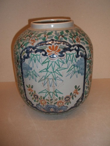 Gemberpot met ornamentaal-floraal decor