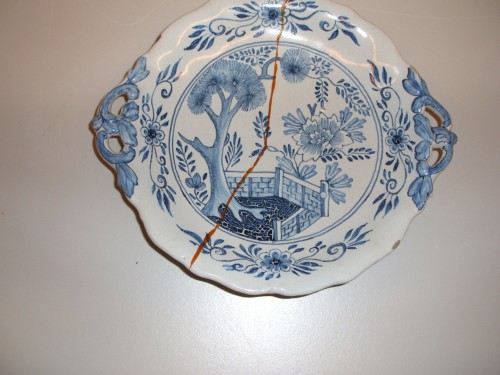 Rond schaaltje met chinoiserie decor