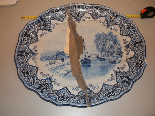 Presenteerblad met winterlandschap