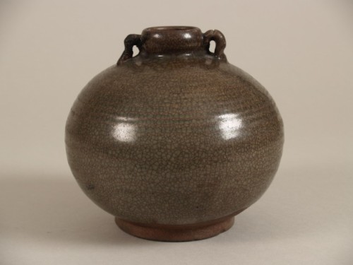 Pot met 2 oren, celadon