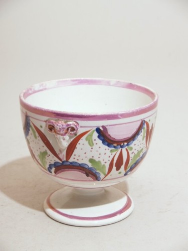 Suikerpot met polychroom bloemdecor