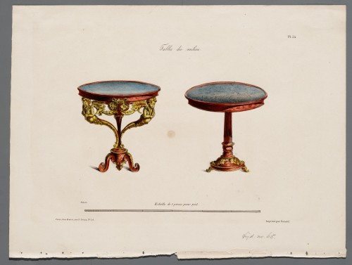 Ornamentprent. Tables du milieu.