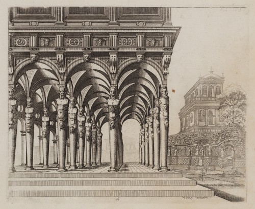 Ornamentprent. Scenographiae siue perpectivae.