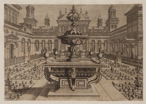 Ornamentprent. Artis Perspectivae.