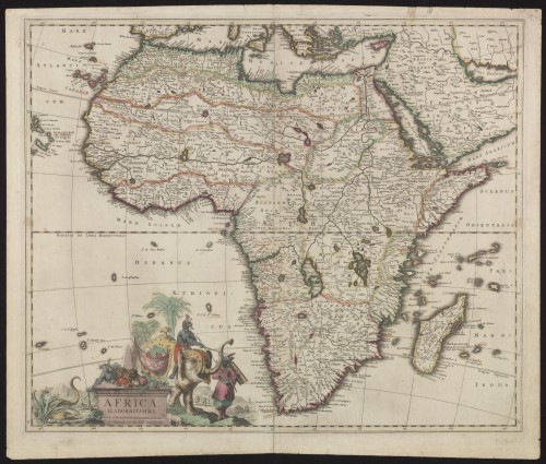 Landkaart van Afrika
