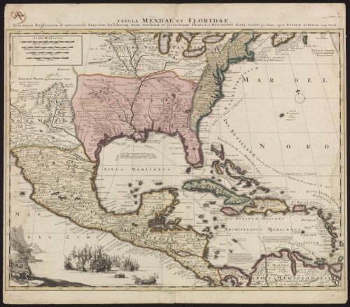 Landkaart van Mexico en Florida