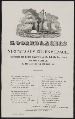 Koorndragers Nieuwejaars-Zegenwensch