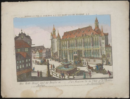 Het Raadhuis en de Beurs te Aken