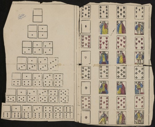 Domino en kaartspel. Jeu de domino et de cartes (Nº 114)