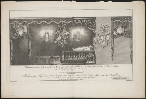 Interieur met praalbed van prins Willem IV (Nº 2)
