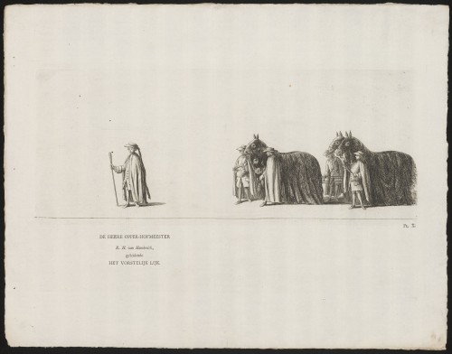 De paarden in de begrafenisstoet van prinses Maria Louise, 1765 (Pl. X)