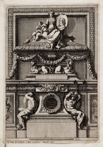 Ornamentprent. Tombeaux ou Mozoles.