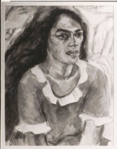 Portret van Tahitiaans meisje
