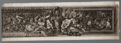 Ornamentprent. Frises en maniere de bas-reliefs.