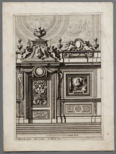 Ornamentprent. Portes de choeur.