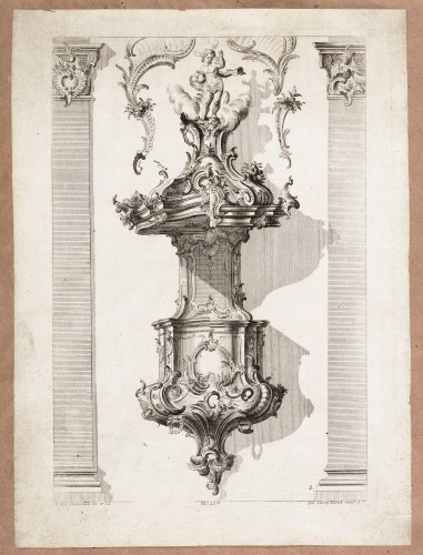 Ornamentprent. Preekstoel (Kanzeln).