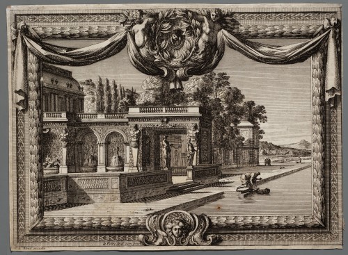 Ornamentprent. Histoire de Moise.