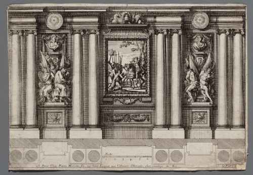 Ornamentprent. Lambris a la françoise.