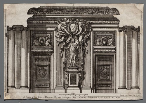 Ornamentprent. Lambris a la françoise.