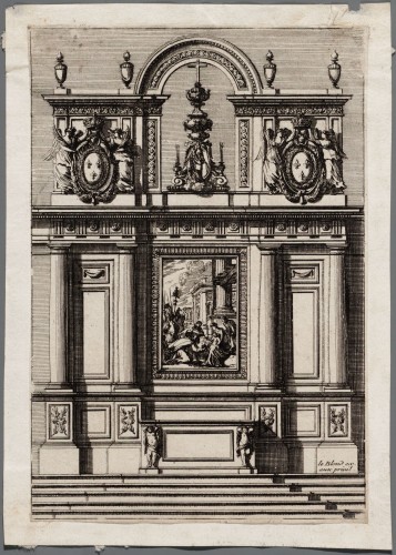 Ornamentprent. Retables d'autels.