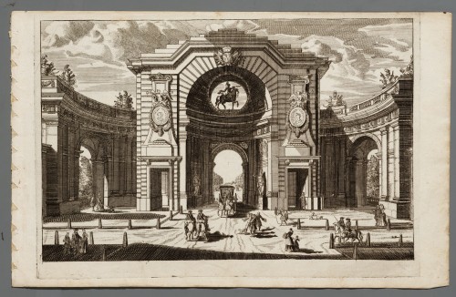 Ornamentprent. Second Liure d'Arc de Triomphe et Porte de Ville.
