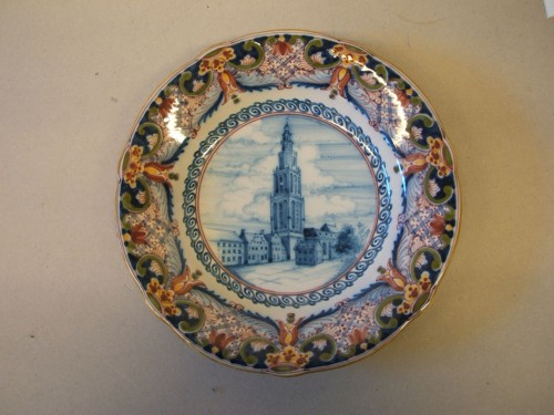 Bord met afbeelding van de Martinitoren