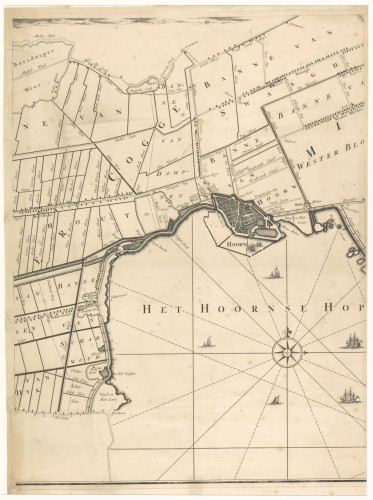 Kaart van Hoorn en omstreken
