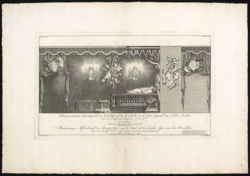 Interieur met praalbed van prins Willem IV (Nº 2)