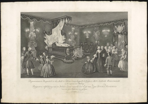 Zaal met het praalbed van prins Willem IV (Nº 4)