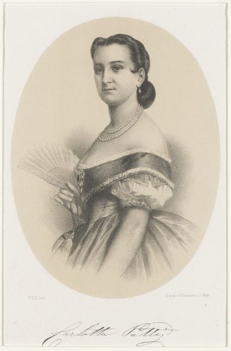 Portret van Carlotta Patti