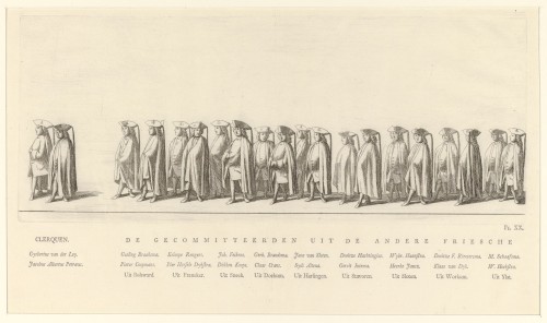 De Gecommitteerden van Friesland in de begrafenisstoet van prinses Maria Louise, 1765 (Pl. XX)