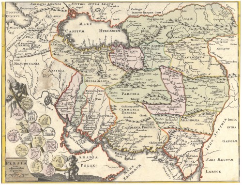 Landkaart van Perzië