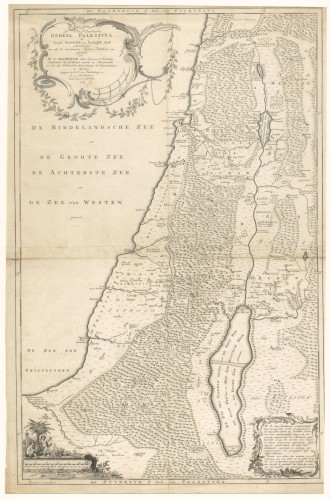 Landkaart van Palestina