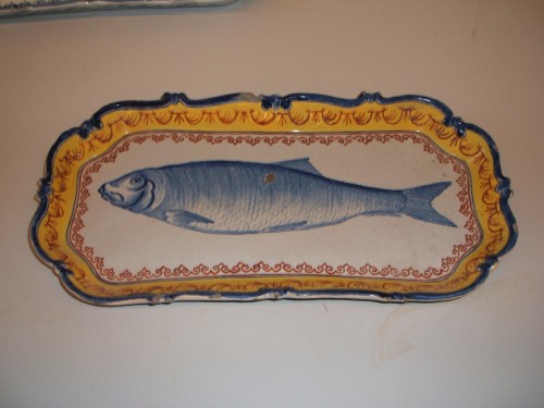 Haringschaal met afbeelding van vis