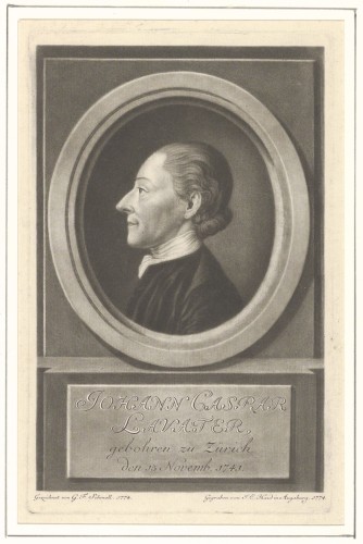 Portret van Johann Kaspar Lavater