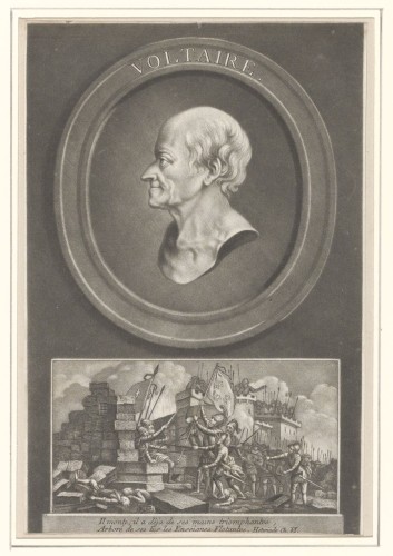 Portret van Voltaire