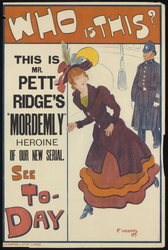 Who is this? This is Pett Ridge’s “Mordemly” heroine of our new serial