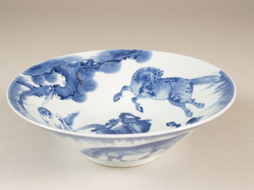 Kom met decor van paarden