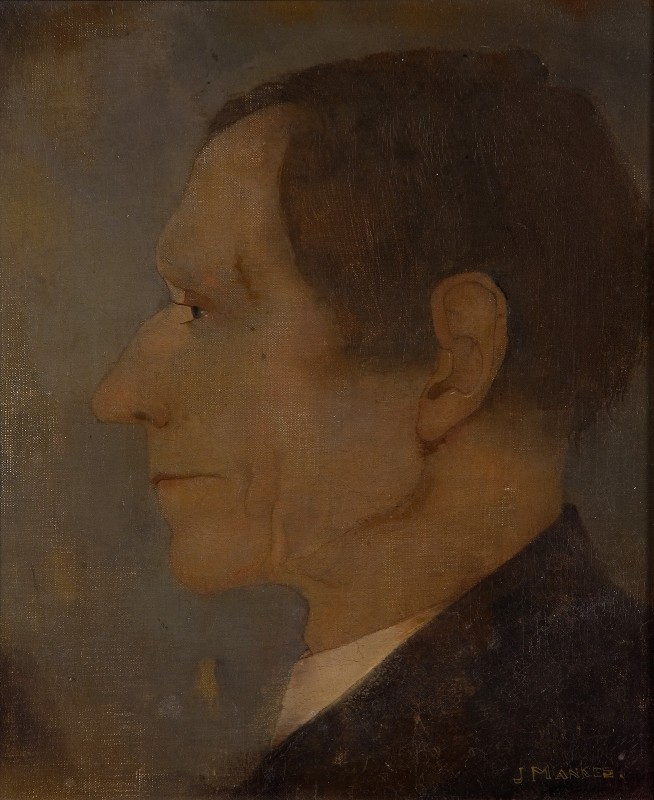 Portret van de vader van Jan Mankes