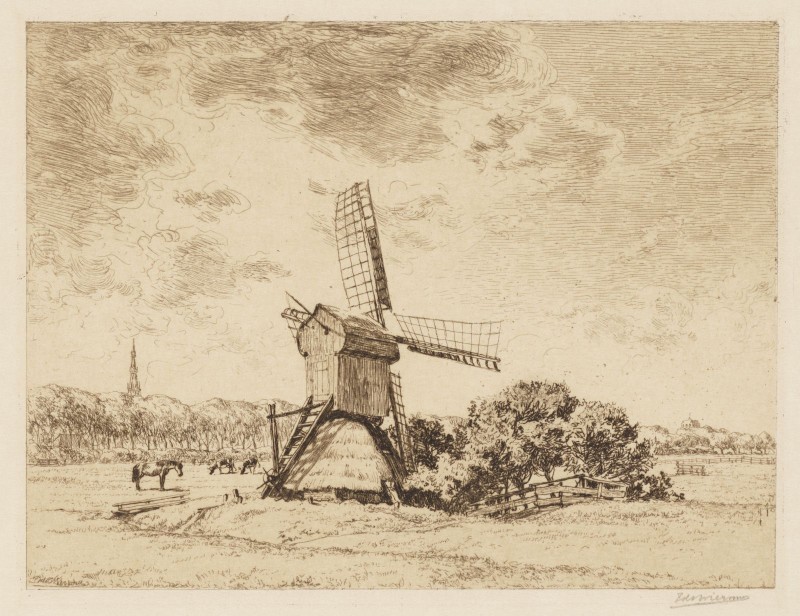 Spinnenkopmolen bij Leeuwarden