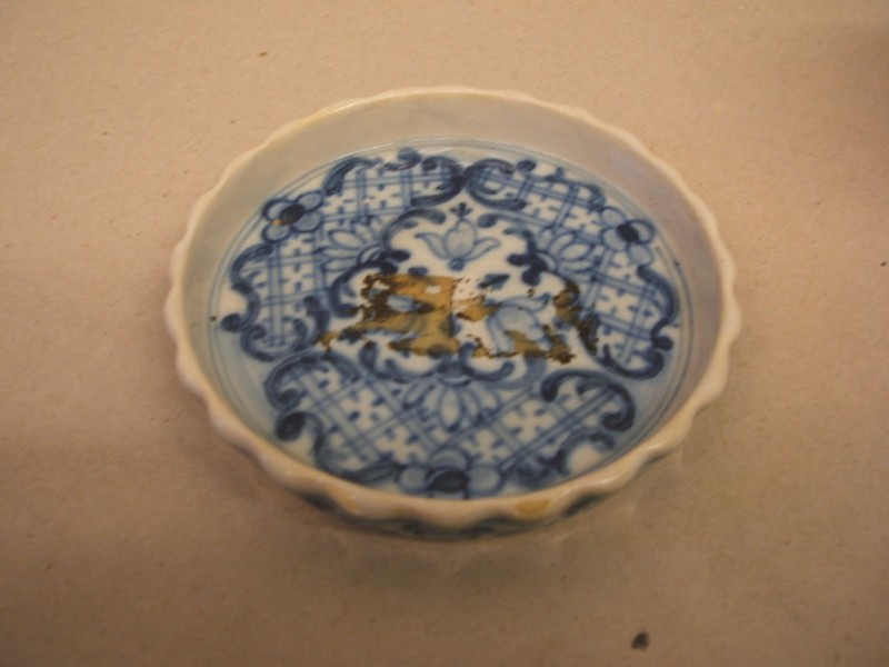 Onderzetter met ornamentaal decor