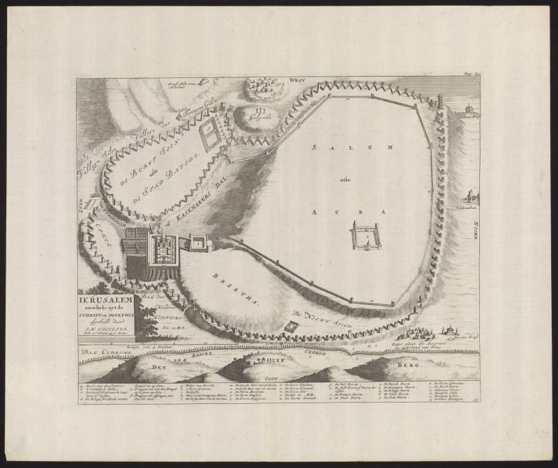 Plattegrond van Jeruzalem