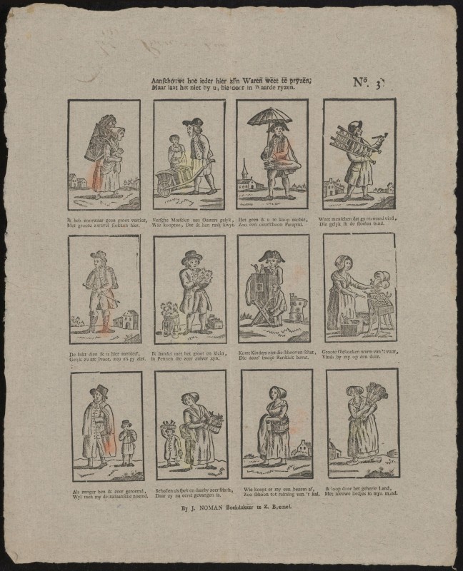 Aanschouwt hoe ieder hier zijn Waren weet te pryzen (Nº 3)