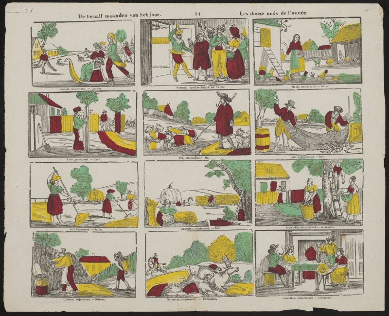 De twaalf maanden van het jaar. Les douze mois de l'année (Nº 94)