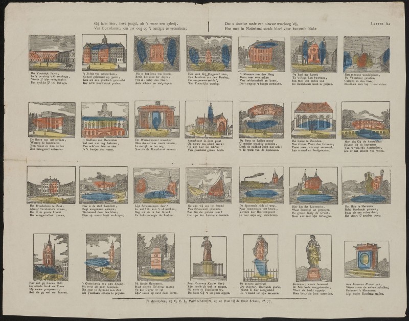 Gij hebt hier, lieve jeugd, als 't ware een galerij (letter Aa)