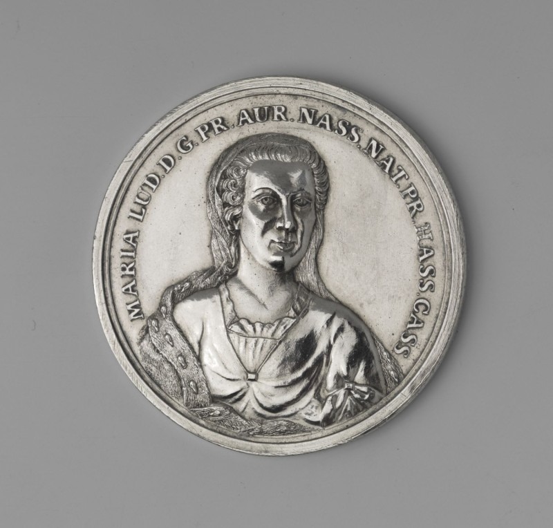 Penning bij het overlijden Maria Louise van Hessen-Kassel