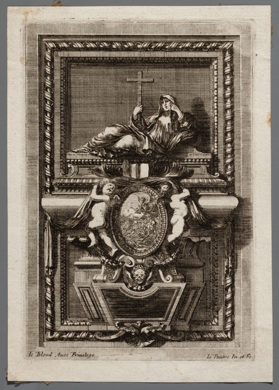 Ornamentprent. Mausolées.