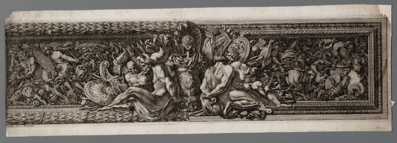 Ornamentprent. Frises en maniere de bas-reliefs.